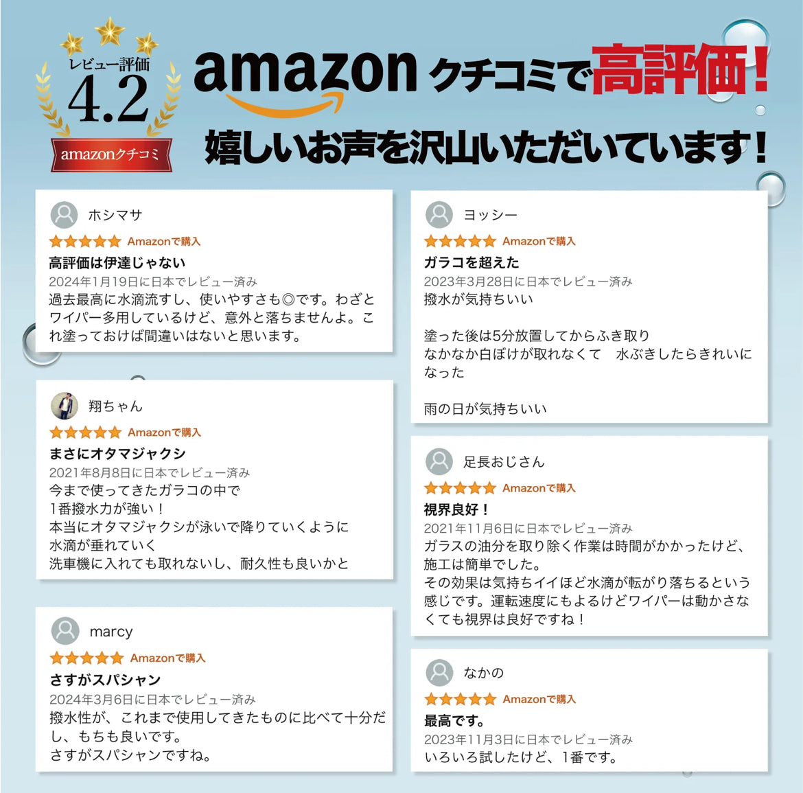 スパシャン オタマジャクソン 120ml 窓専用撥水剤